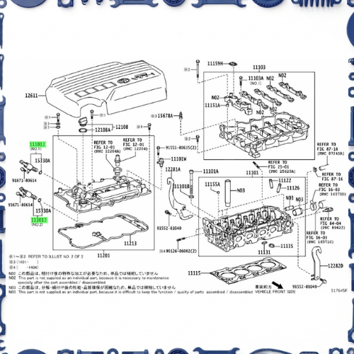 Cylinder head for Toyota 11122-31041