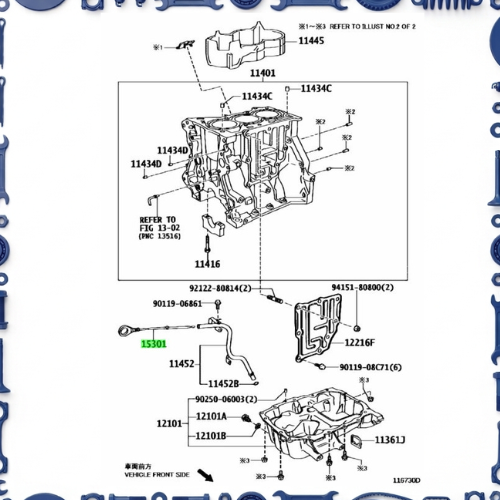 Cylinder block for Toyota 11445-47020
