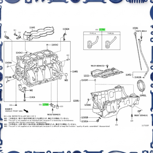 Cylinder block for Toyota 11445-47020