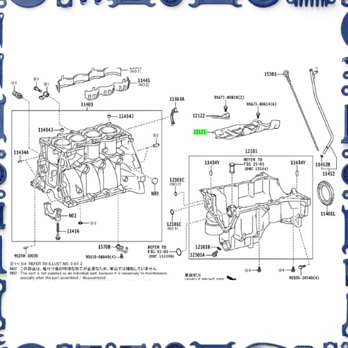 Cylinder block for Toyota 11445-47020