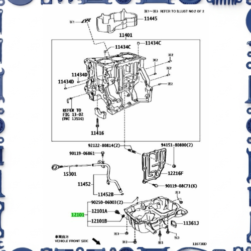 Cylinder block for Toyota 11445-47020