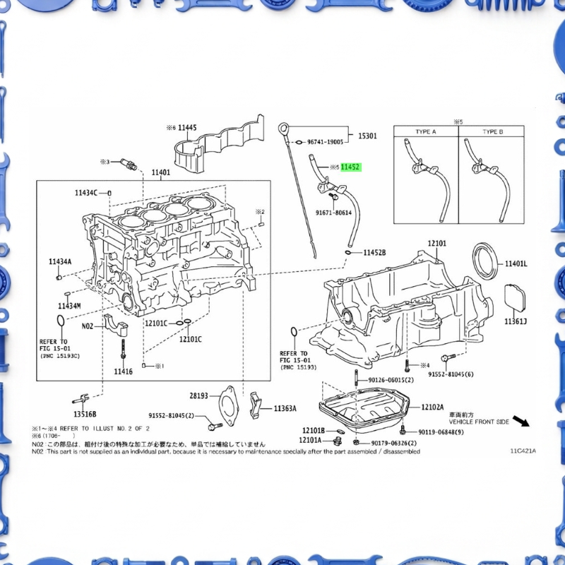 Toyota Aqua, NHP10-AHXCB Partial Engine Assembly