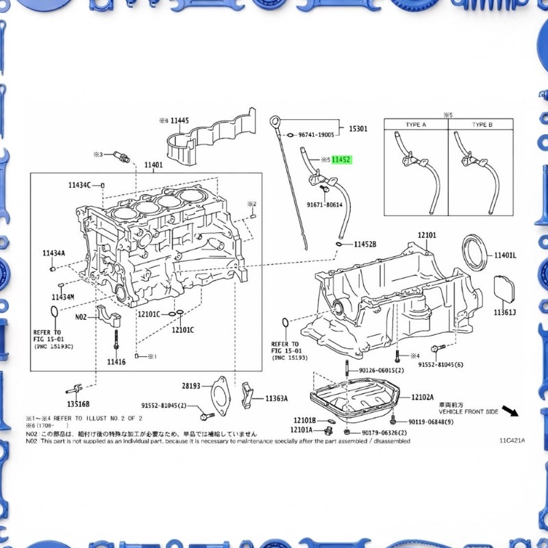 Toyota Aqua, NHP10-AHXCB Partial Engine Assembly