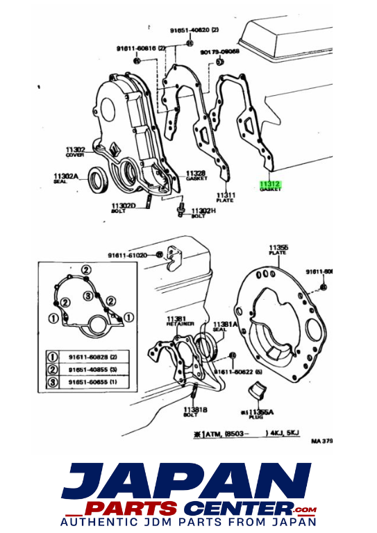 Gasket (Front End Plate) — Genuine Toyota