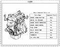 Partial engine assembly for Toyota Agya / Wigo, A350LA-GBEE
