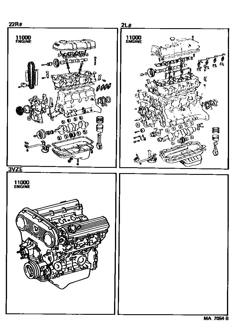 Partial engine assembly