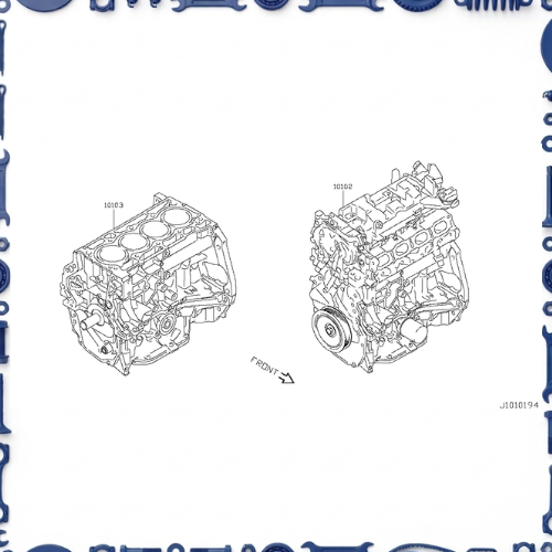 Nissan X-Trail (HNT32, 04.2015–04.2017) Bearing & Short Engine Assembly