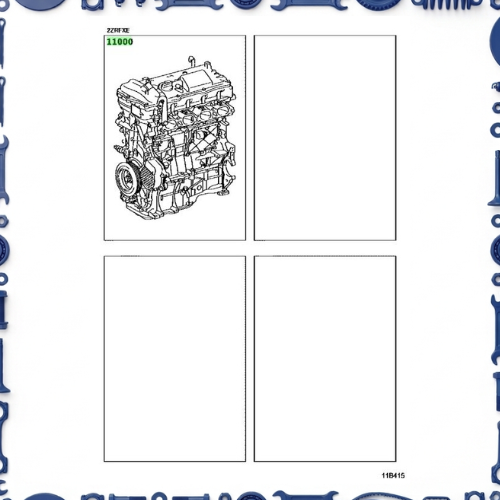 Toyota Corolla (ZWE211-AEXEB) Partial Engine Assembly