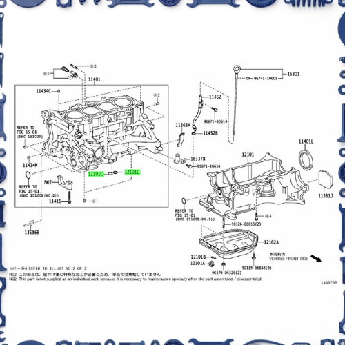 Toyota Aqua (NHP10-AHXCB) Cylinder Block